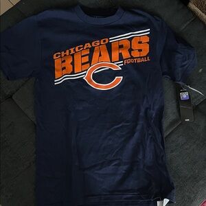 Majestic Chicago Bears Navy and Orange Tee